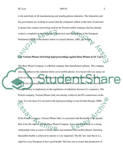 The Buzz Phone Company - EC Law