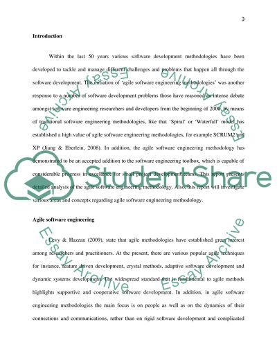 Agile Software Engineering