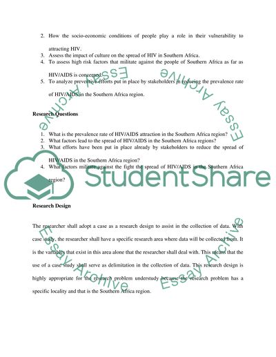 Factors leading to the spread of HIV/AIDs in the Southern African Region