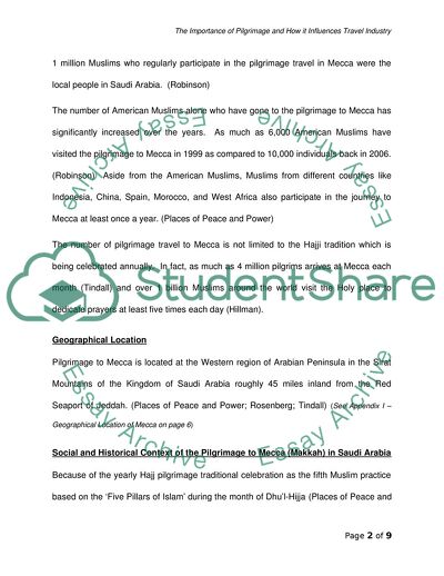 About Pilgrimage Trave