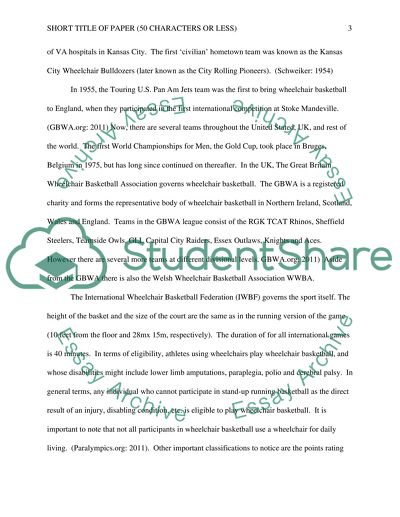 Wheelchair Basketball