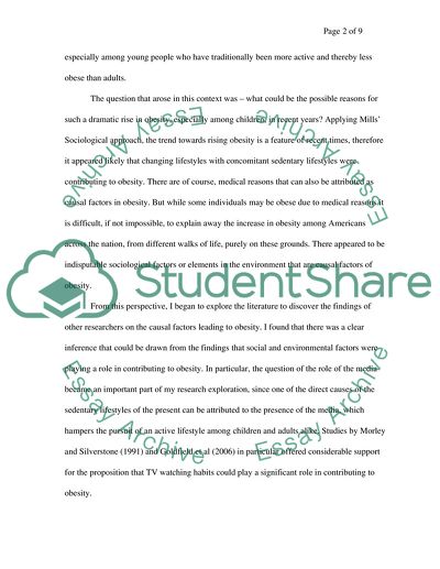 Rising Obesity in the United States