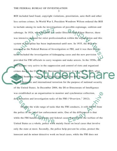 Role of the FBI in the United States Criminal Justice System