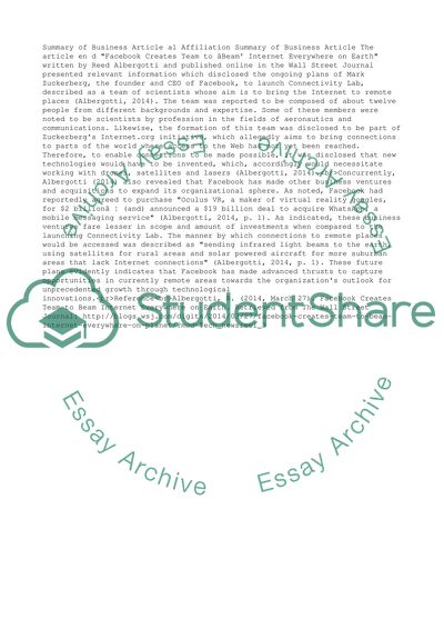 Facebook Creates Team to Beam Internet Everywhere on Earth by Reed Albergotti