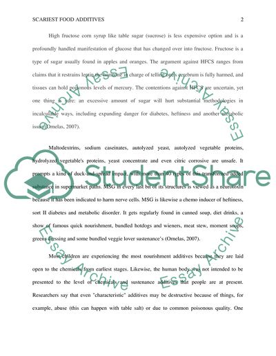 Scariest food additives