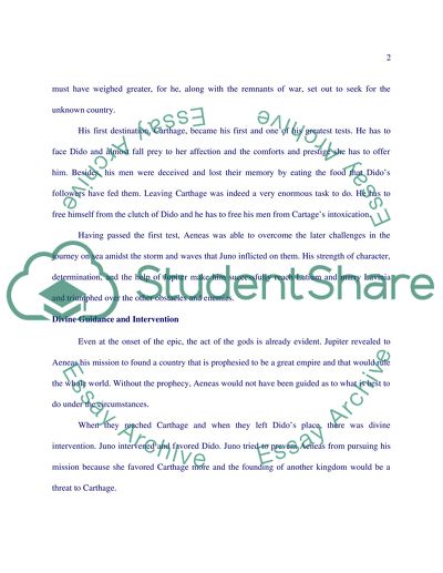 Aeneas:the hero torn between forces inside out