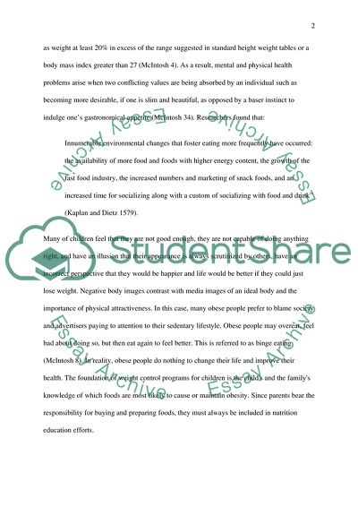 Should Obese People Blame Society