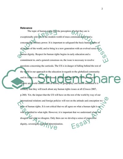 An International System of Recognizable Human Rights: Conflicts of Ethics