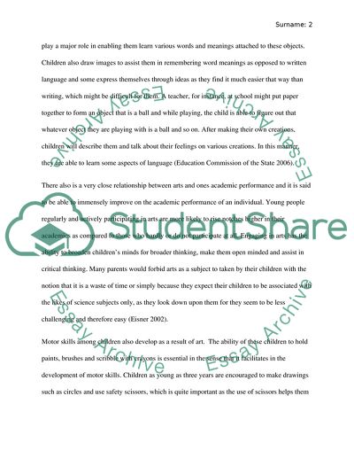 Encouraging Arts in Education