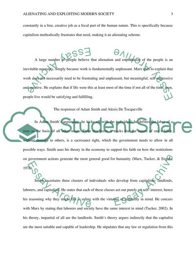 Alienating and Exploiting Modern Society