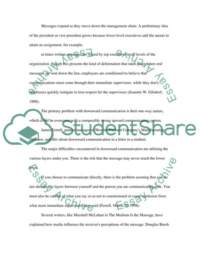 Downwards, Upwards and Horizontal Organizational Communication