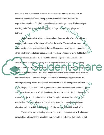 The Love Lab: the Communication Patterns