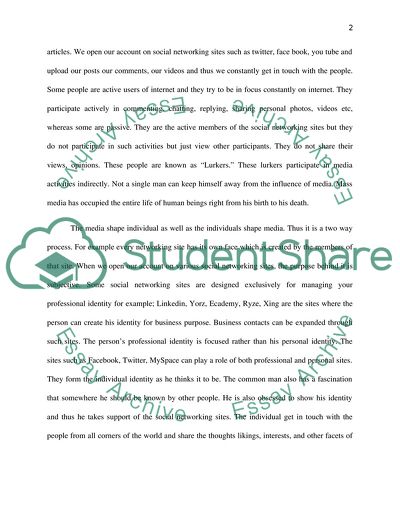 Social Media and Identity