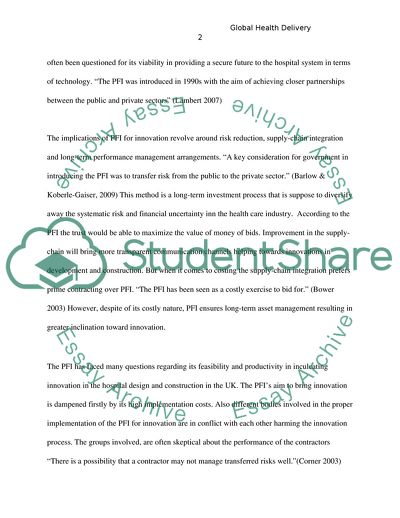 Global Health Delivery