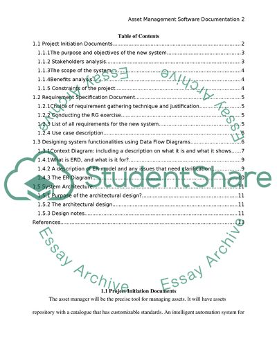 Asset Management Software Documentation