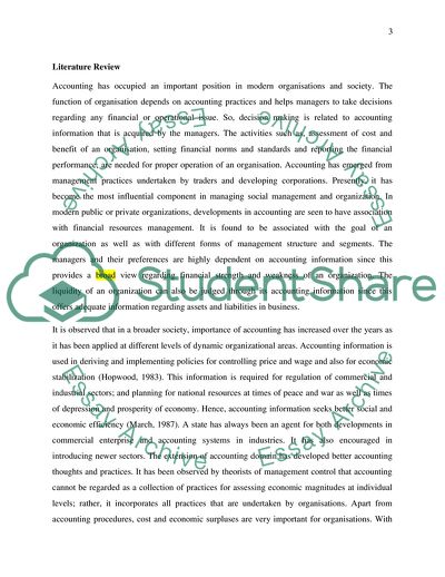 The Role of Accounting Information in Decision-Making Processes