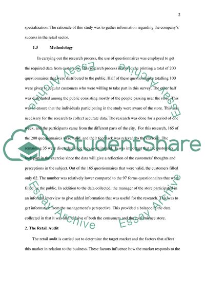 Critical Success Factor of the Nottingham Convenience Store