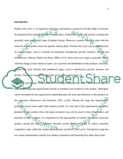 the stages of the product life cycle and the marketing strategies essay the stages of the product life cycle and the marketing strategies