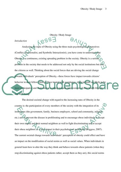 Obesity/body image (Sociology) Part III