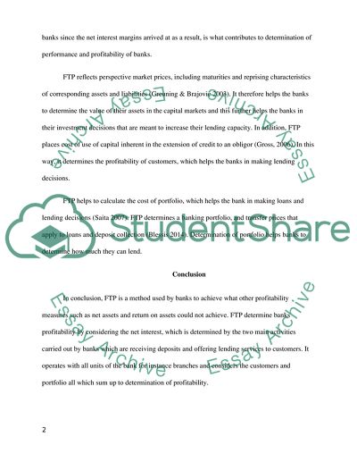 Fund Transfer Pricing