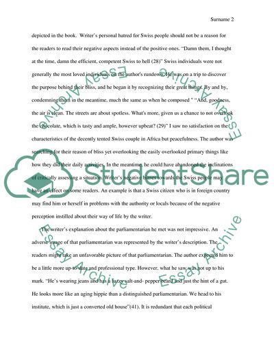 The Geography Case Analysis