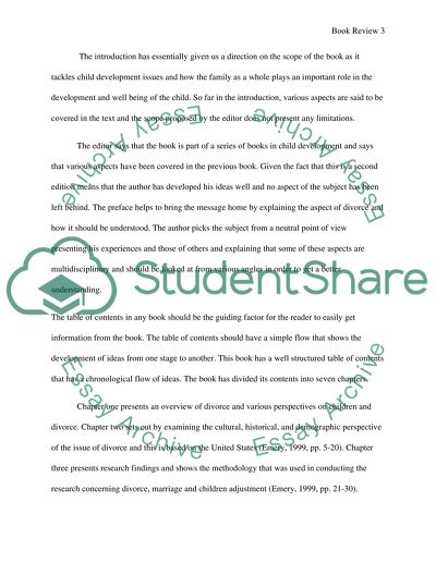 Marriage, Divorce and Childrens Adjustment