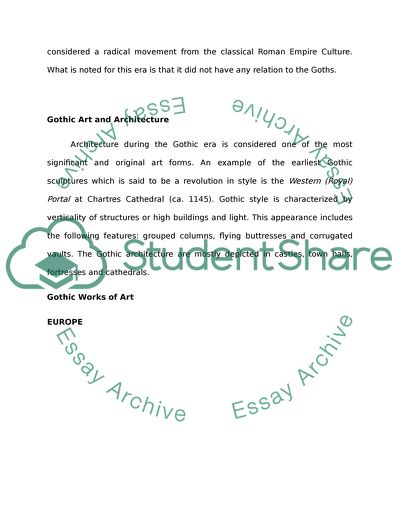 Gothic Era and Neo-Gothic Exhibit