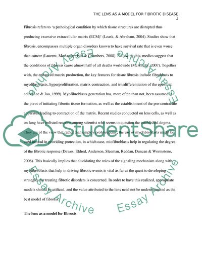 The Lens as a Model for Fibrotic Disease