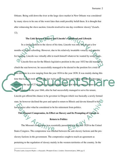 Lincoln and civil rights