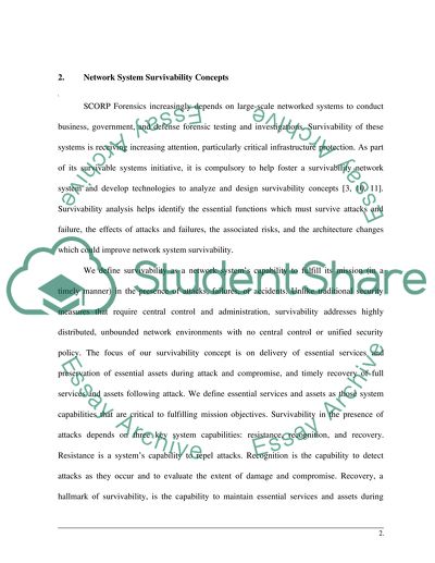 Fault tolerance and system/network survivability