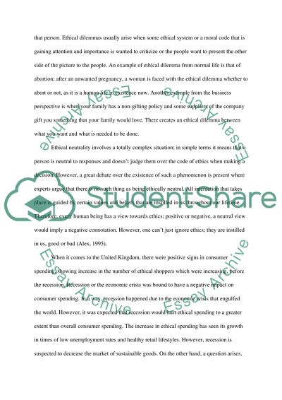 Ethics of Consumption: the Good Life