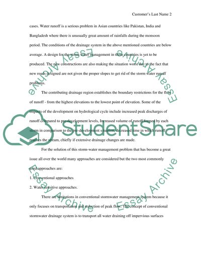 Storm Water Management