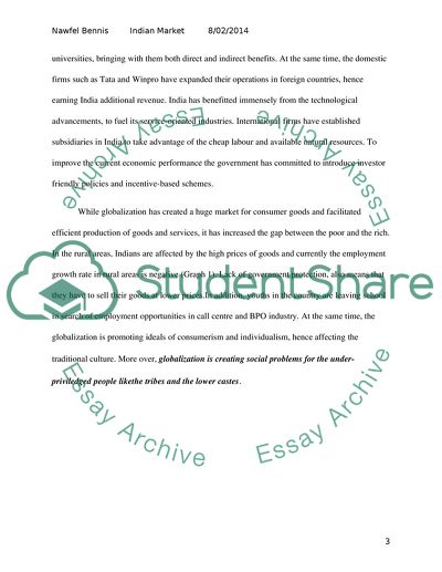 Document Analysis of Indian Market