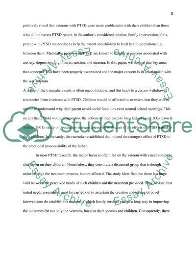 Need to Address Post Traumatic Stress and Depression Among Veterans