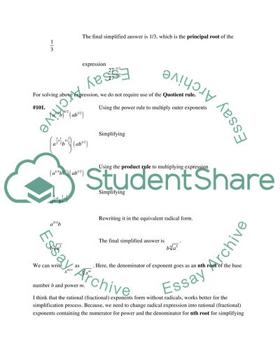 Simplifying Radicals