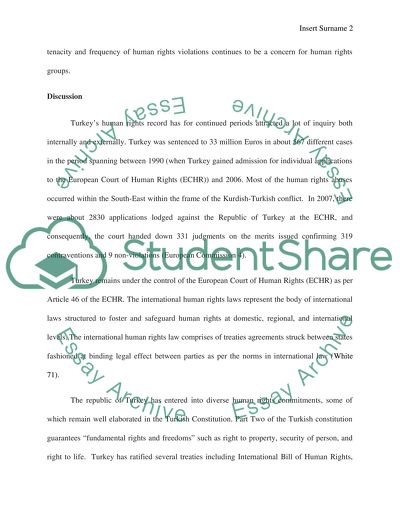 Human Rights in Turkey