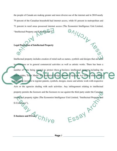 Review of Intellectual Property and E-Commerce