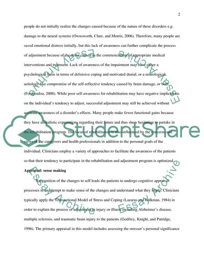 Adjustment, Coping, and Change from a Biopsychosocial Perspective
