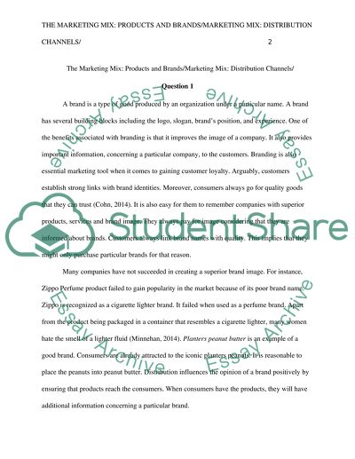 The Marketing Mix: Products and Brands/Marketing Mix: Distribution Channels/