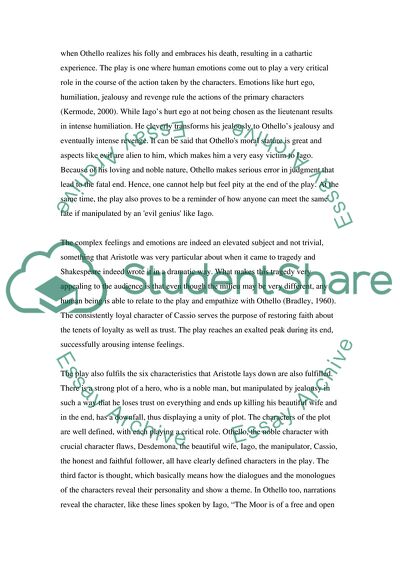 The Complex Feelings and Emotions with Othello