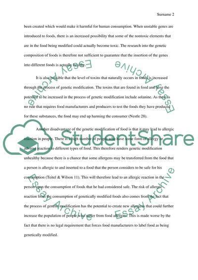 Genetically Modified Foods