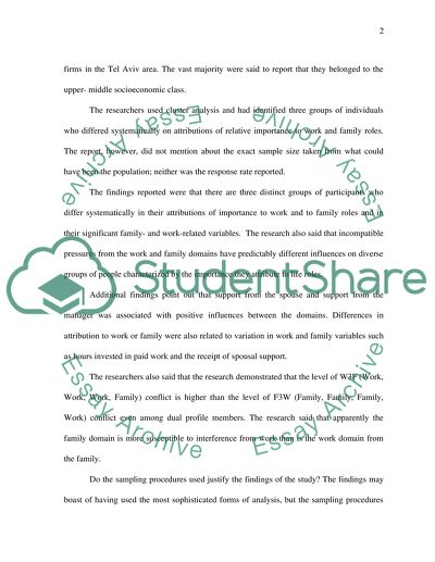 Profiles of Attribution of Importance to Life Roles