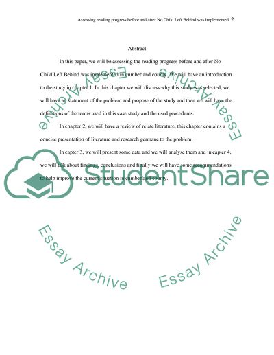 No Child Left Behind Program