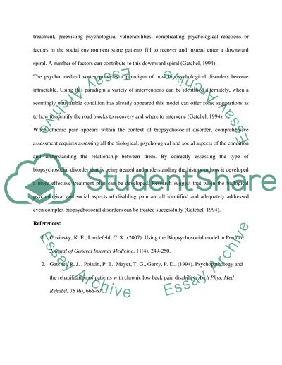 Bio-psycho-social Perspective