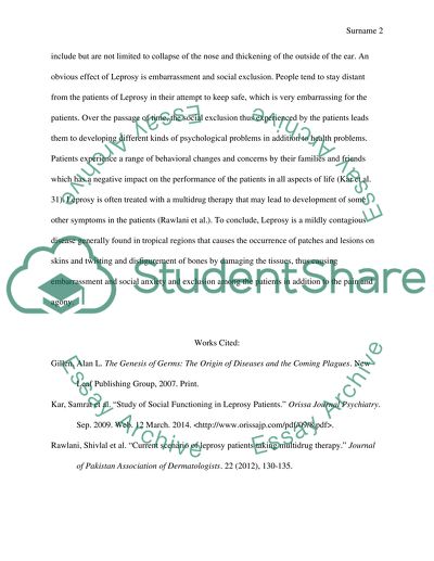 Definition paragraph:define Leprosy