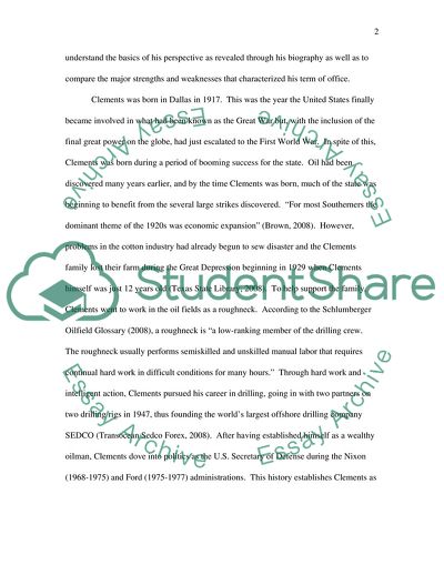 Bill Clements as a Governor of Texas