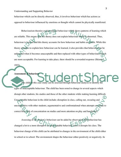 Understanding and Supporting Behavior