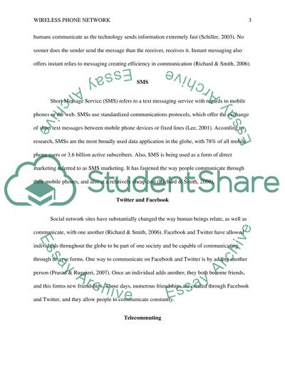 The Evolution of the Wireless Phone Network