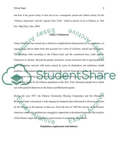 The Survival and Success of Chinatown