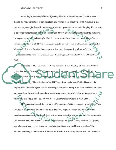 HL7 vs. Meaningful Usage